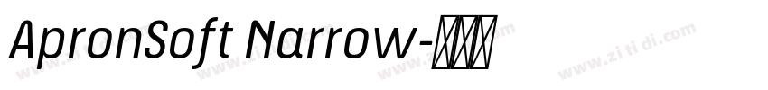 ApronSoft Narrow字体转换